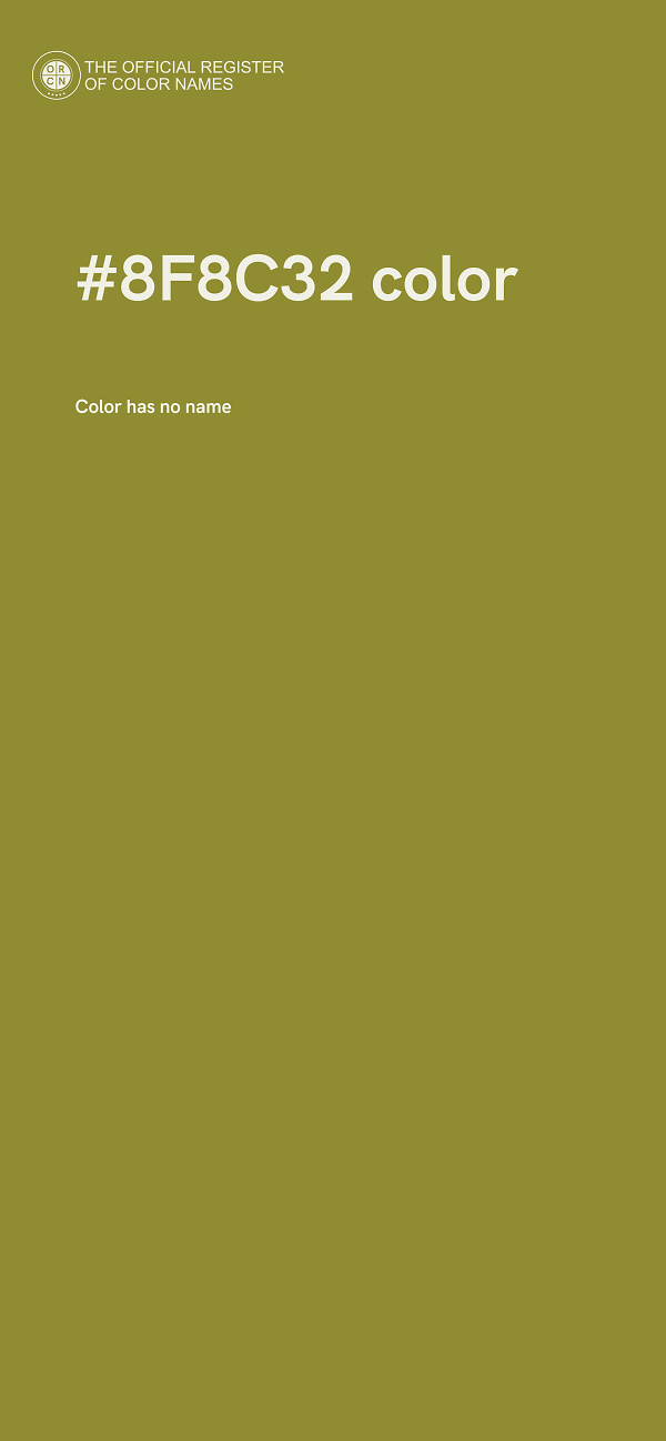 #8F8C32 color image