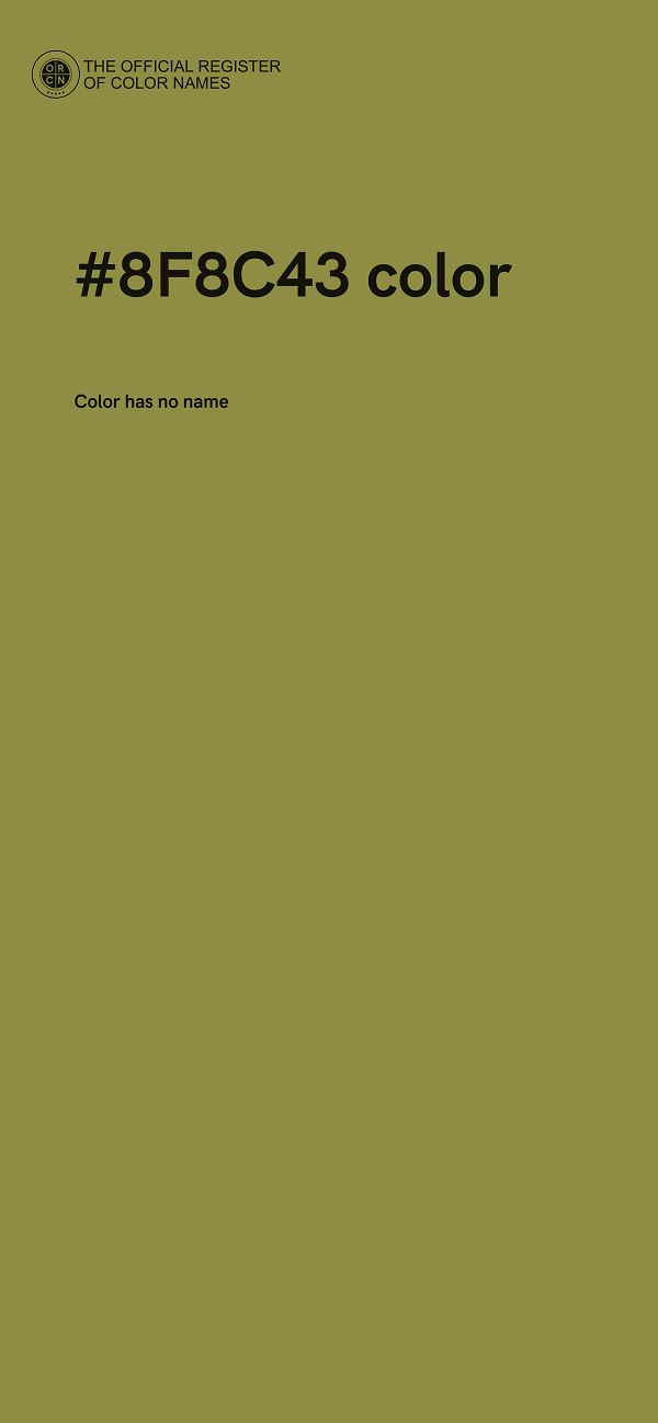 #8F8C43 color image