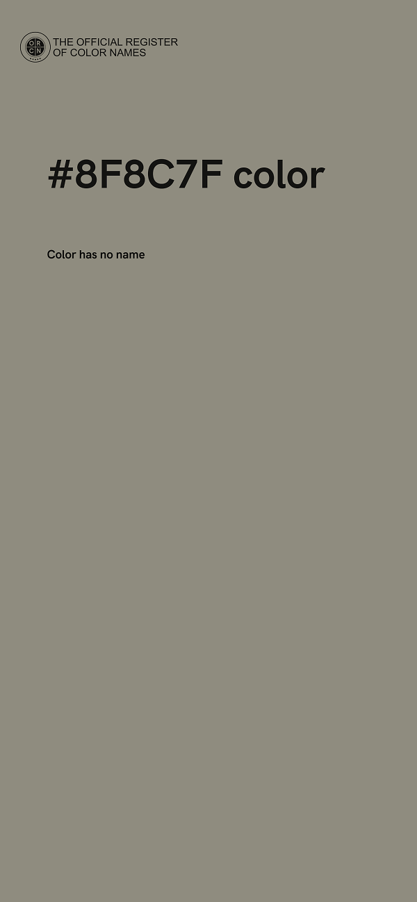 #8F8C7F color image