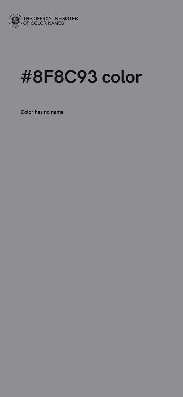 #8F8C93 color image