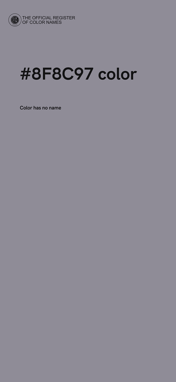 #8F8C97 color image