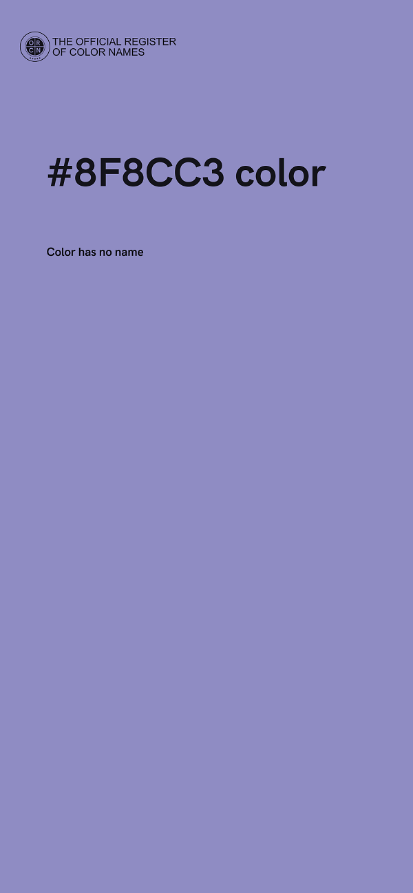 #8F8CC3 color image