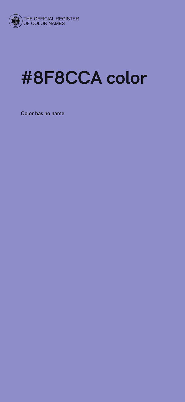 #8F8CCA color image