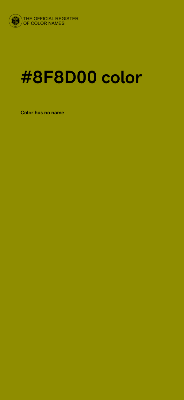 #8F8D00 color image
