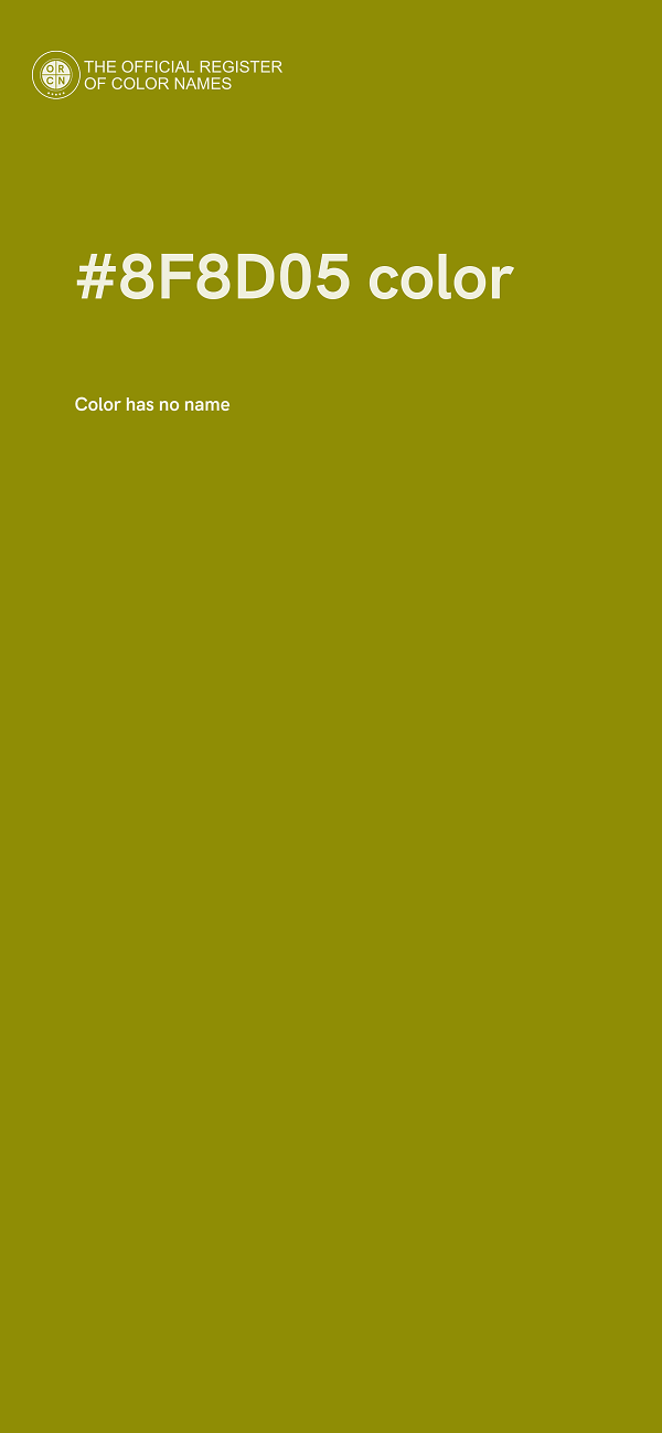 #8F8D05 color image