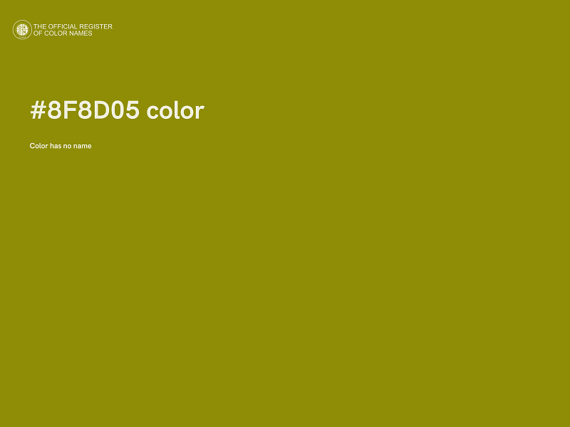 #8F8D05 color image