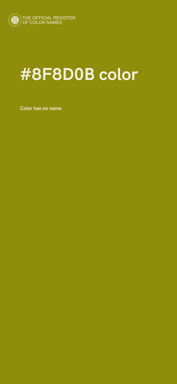 #8F8D0B color image
