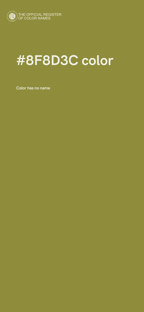 #8F8D3C color image