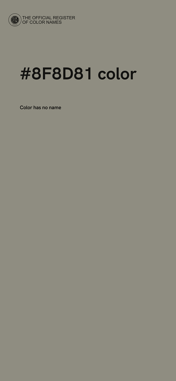 #8F8D81 color image