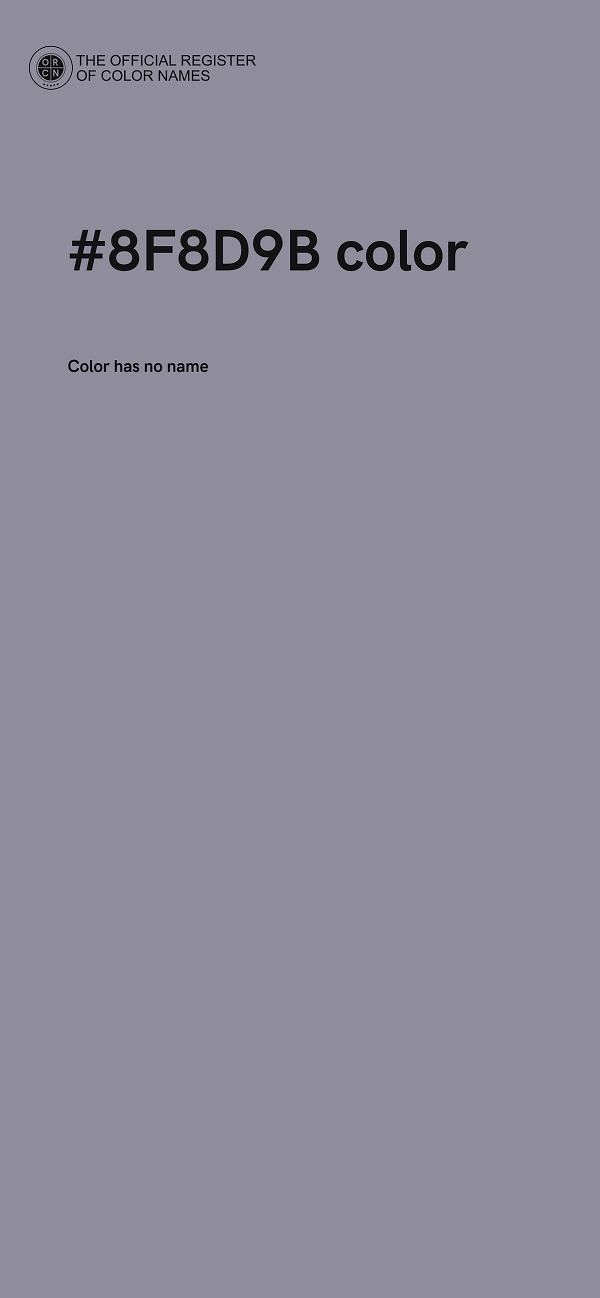 #8F8D9B color image