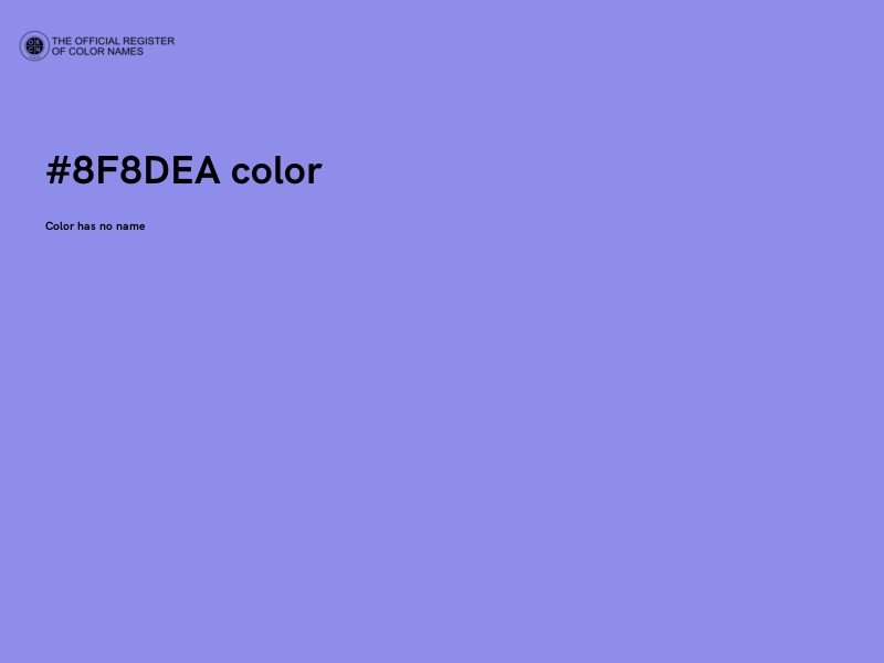 #8F8DEA color image