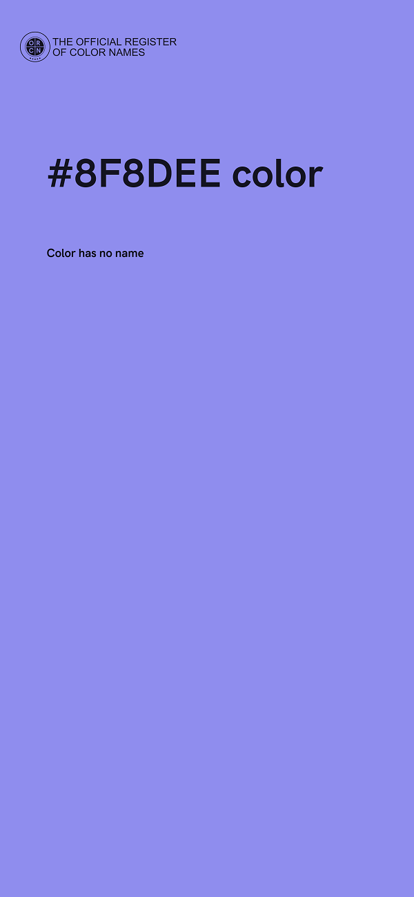 #8F8DEE color image