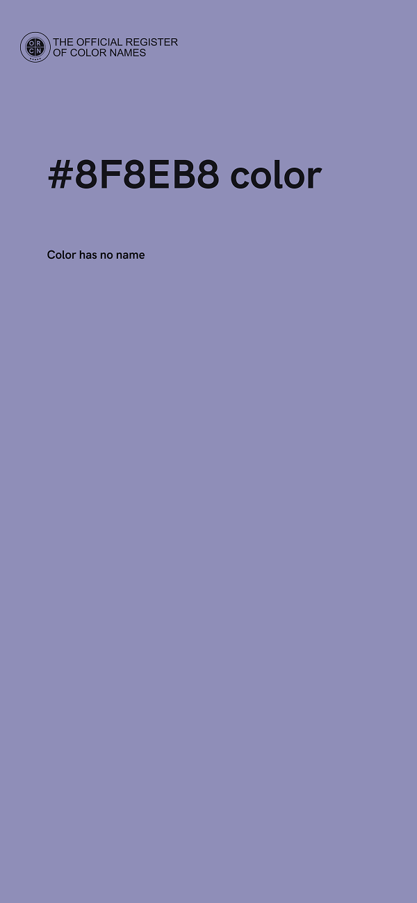 #8F8EB8 color image