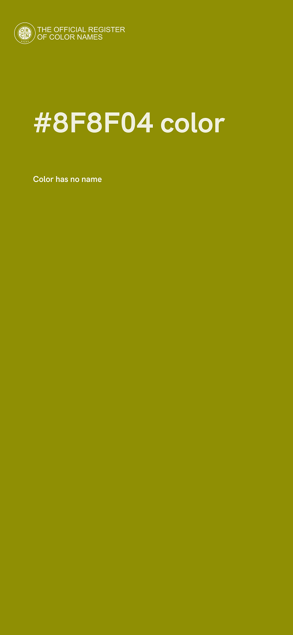 #8F8F04 color image