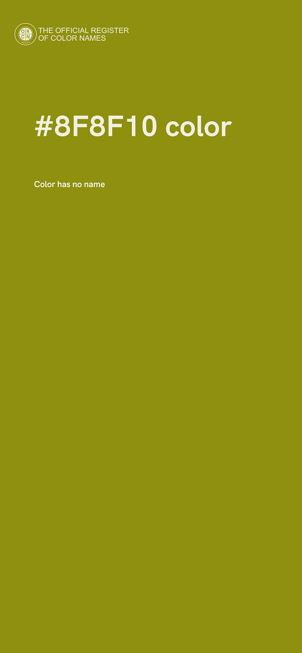 #8F8F10 color image