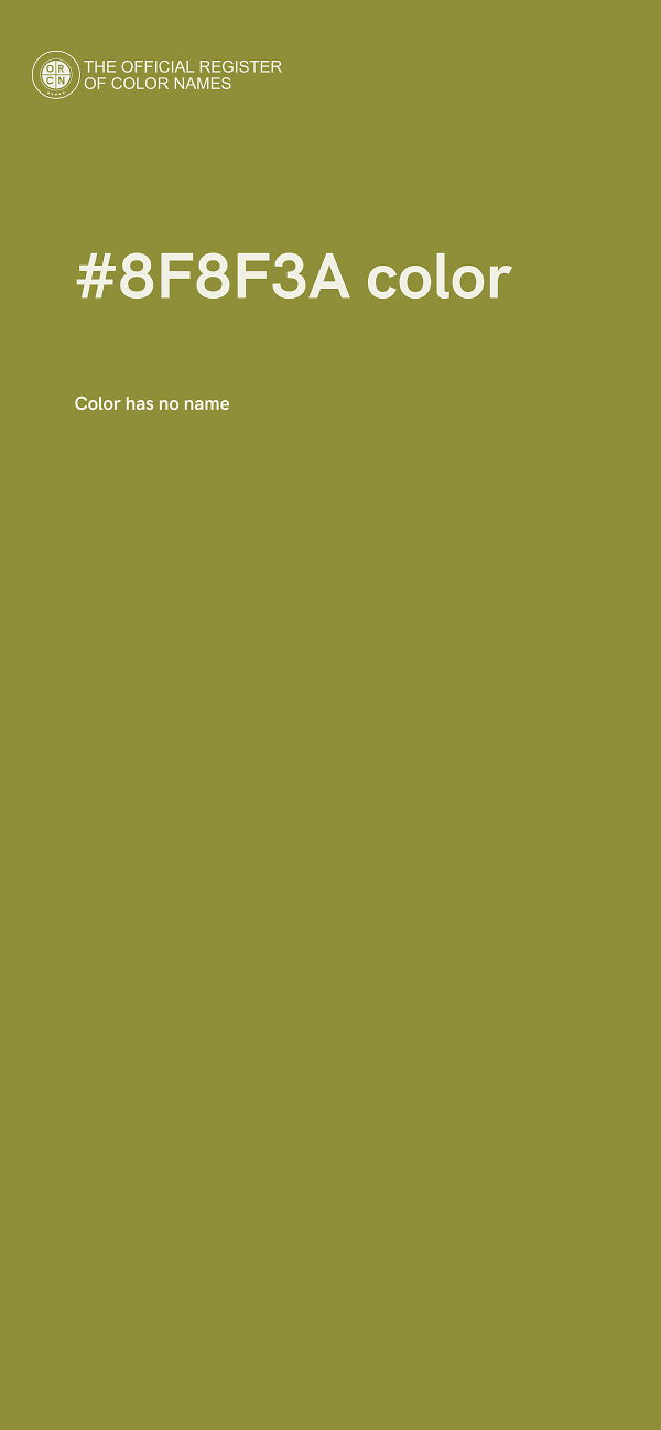#8F8F3A color image
