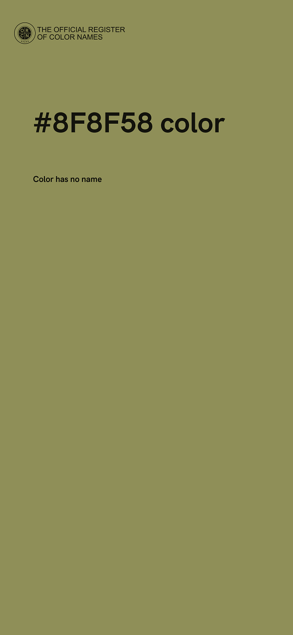 #8F8F58 color image