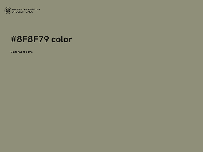 #8F8F79 color image