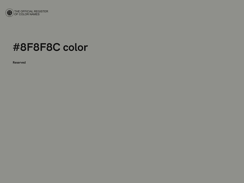 #8F8F8C color image