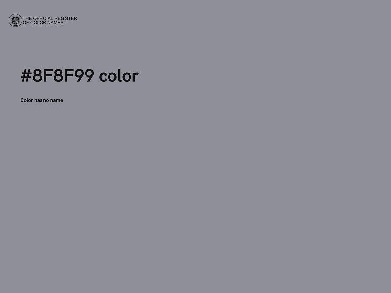 #8F8F99 color image