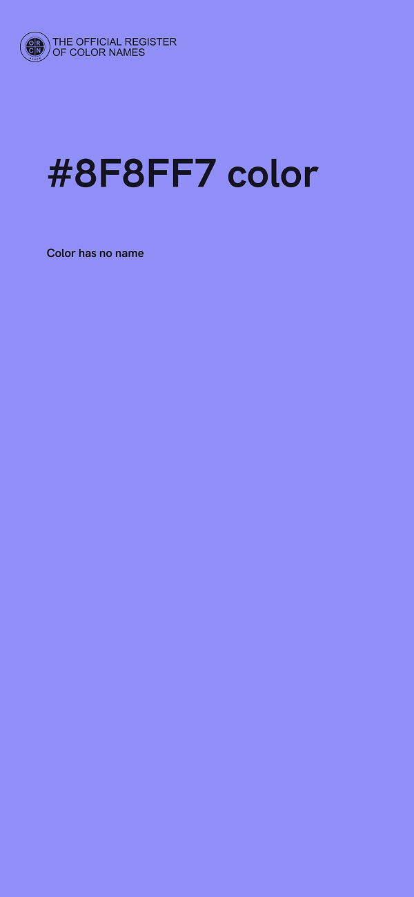 #8F8FF7 color image