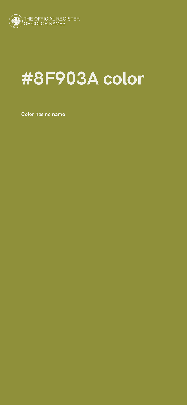 #8F903A color image