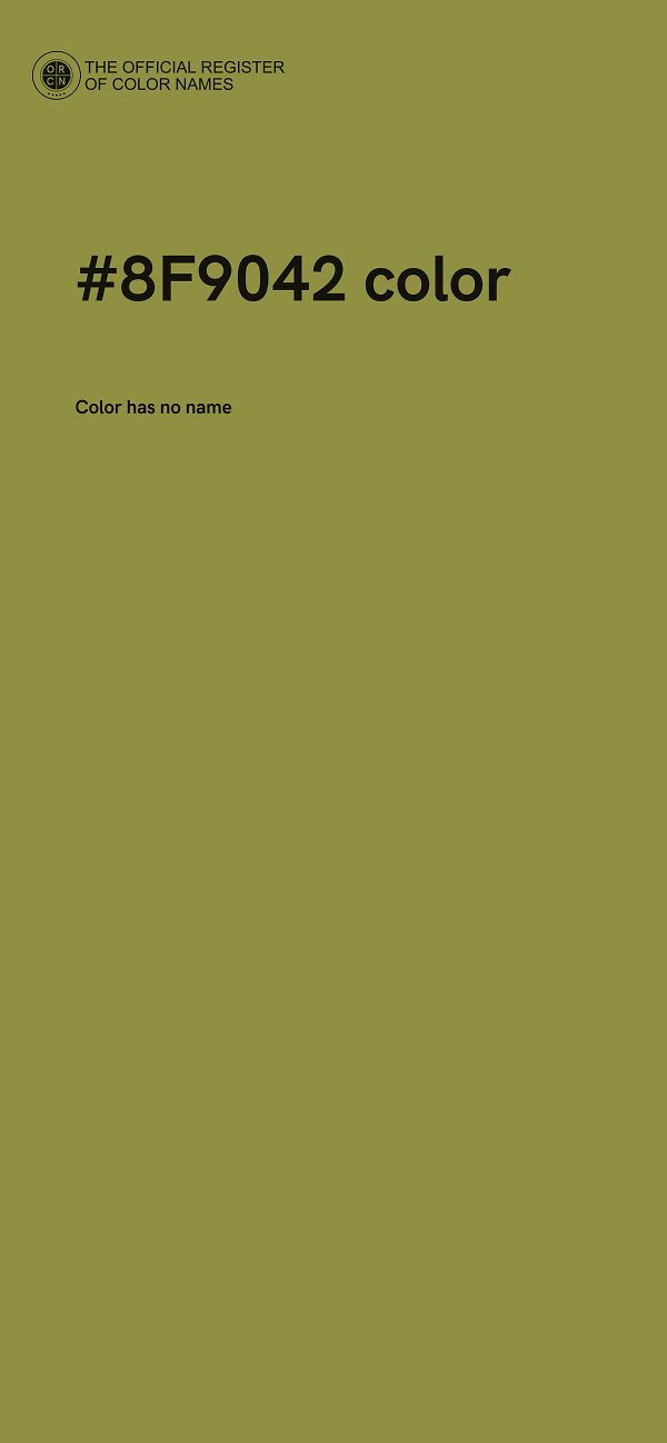 #8F9042 color image