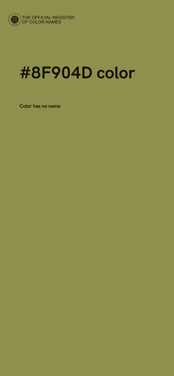#8F904D color image