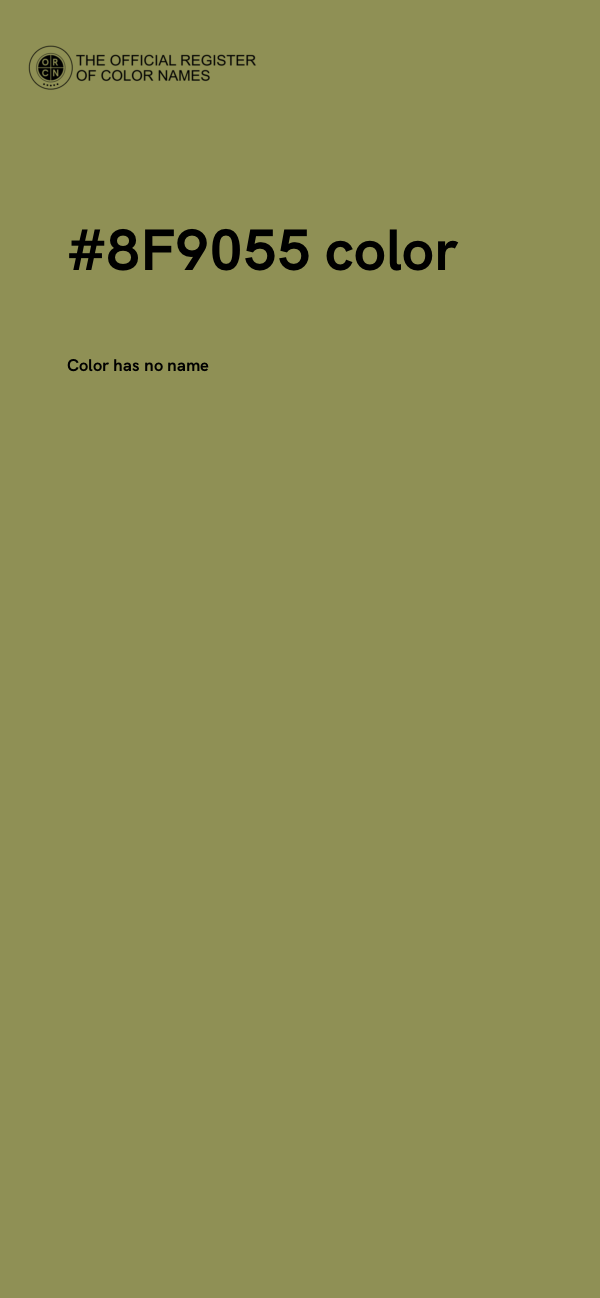 #8F9055 color image