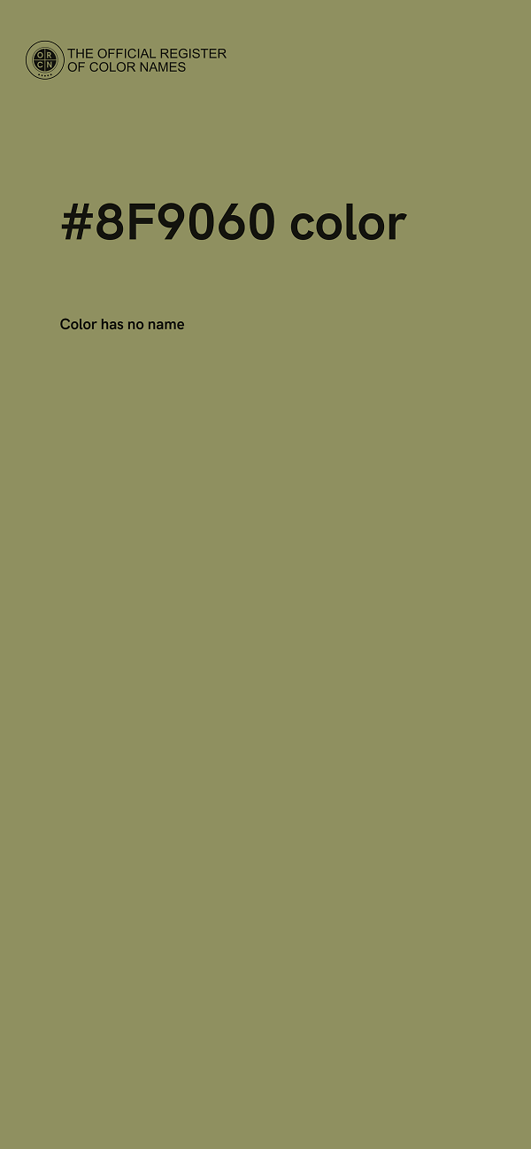 #8F9060 color image
