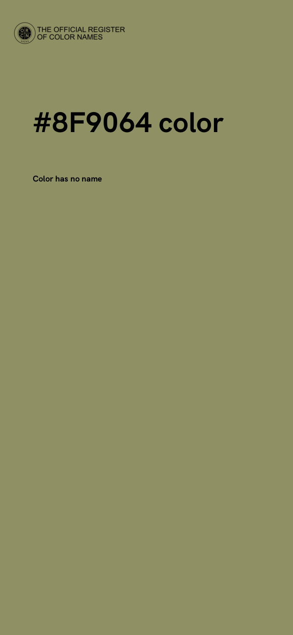 #8F9064 color image