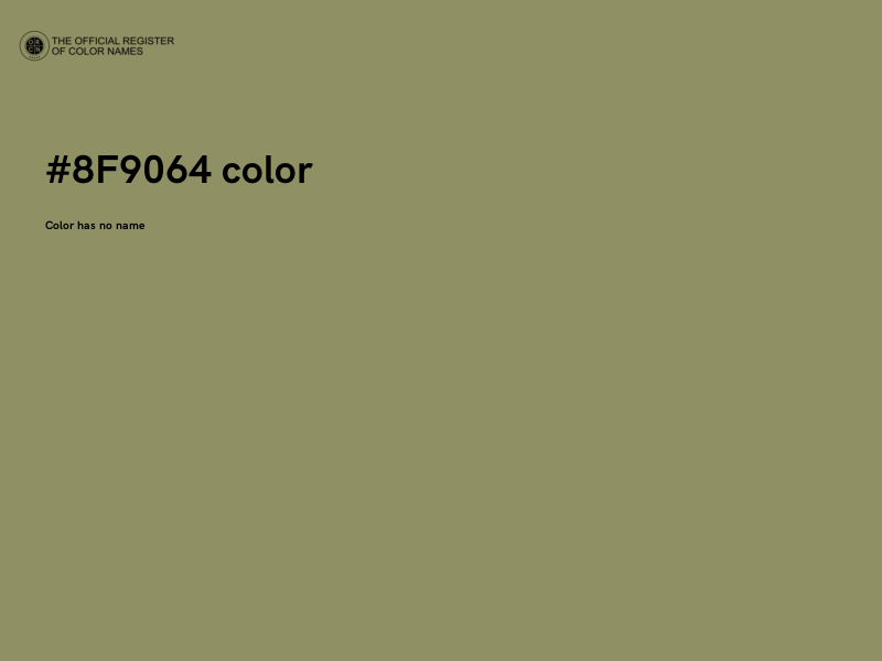#8F9064 color image