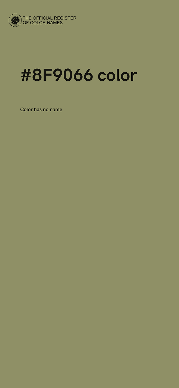 #8F9066 color image