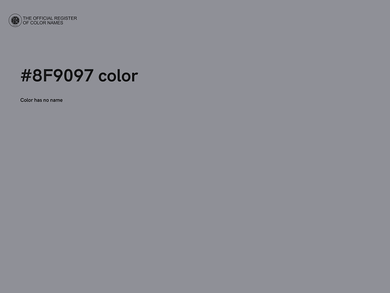 #8F9097 color image