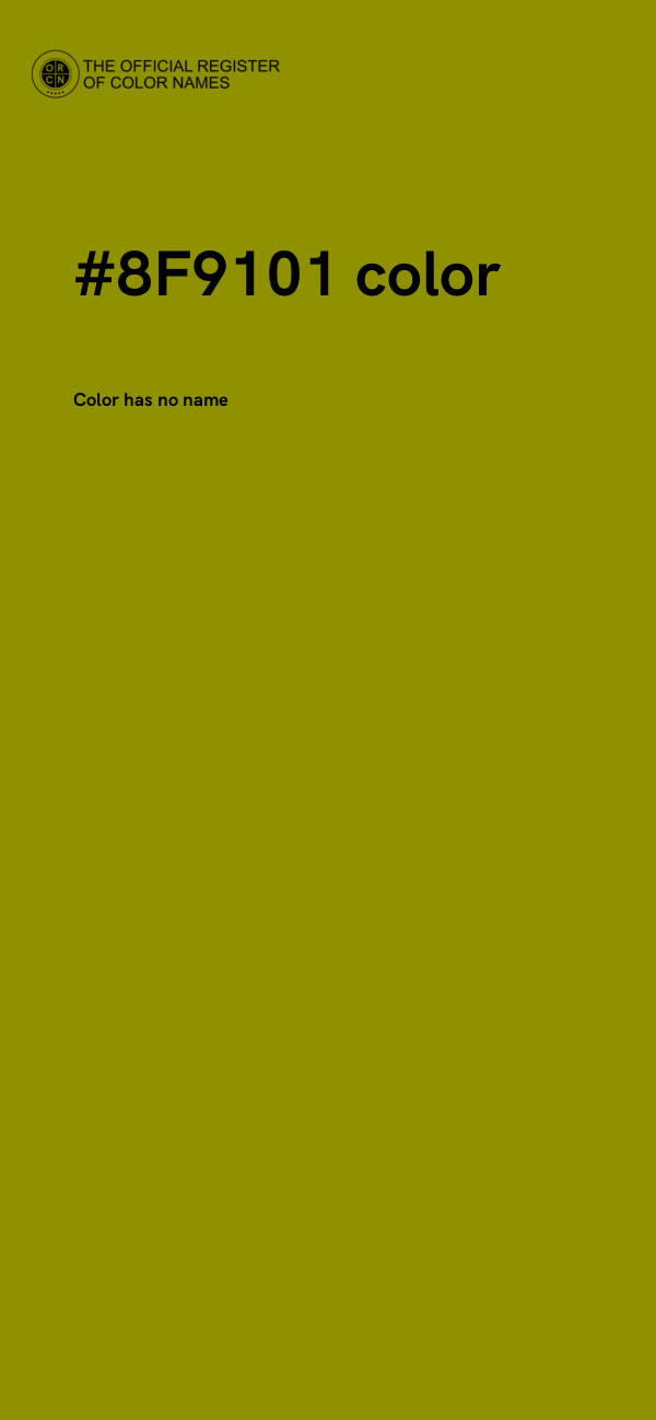 #8F9101 color image