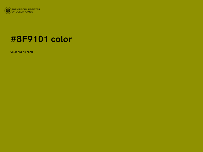 #8F9101 color image