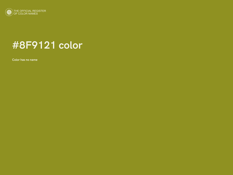 #8F9121 color image