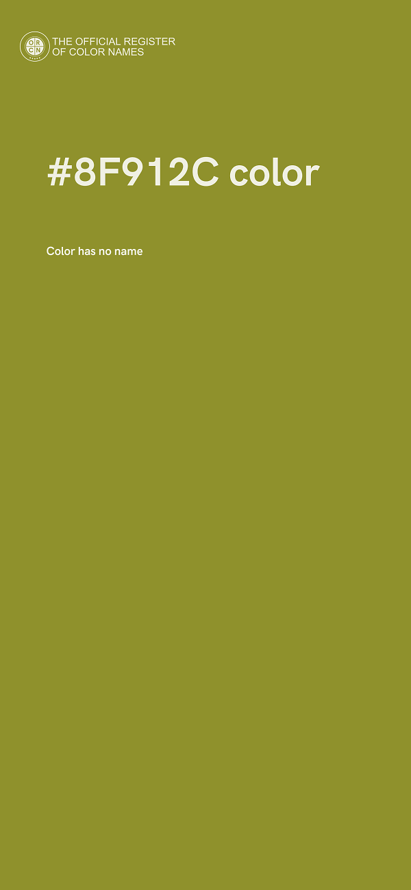 #8F912C color image