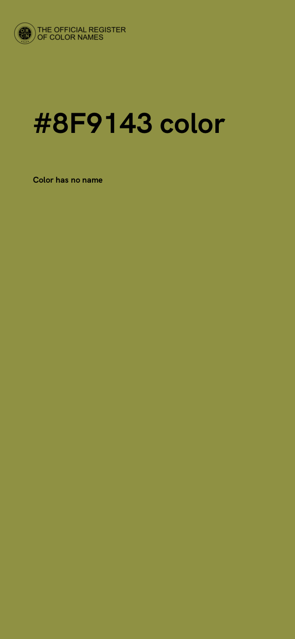 #8F9143 color image