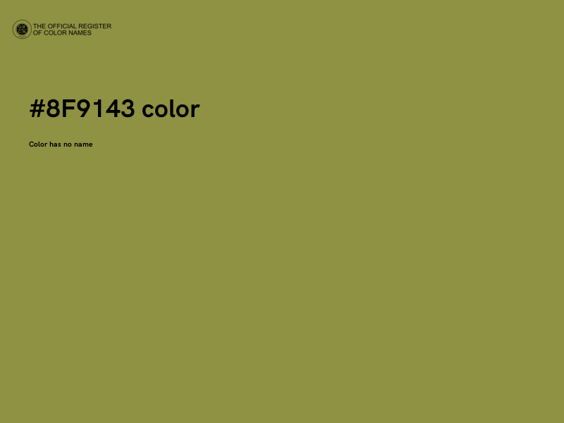 #8F9143 color image