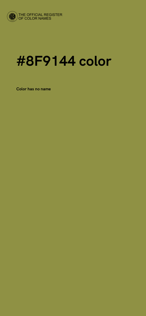#8F9144 color image