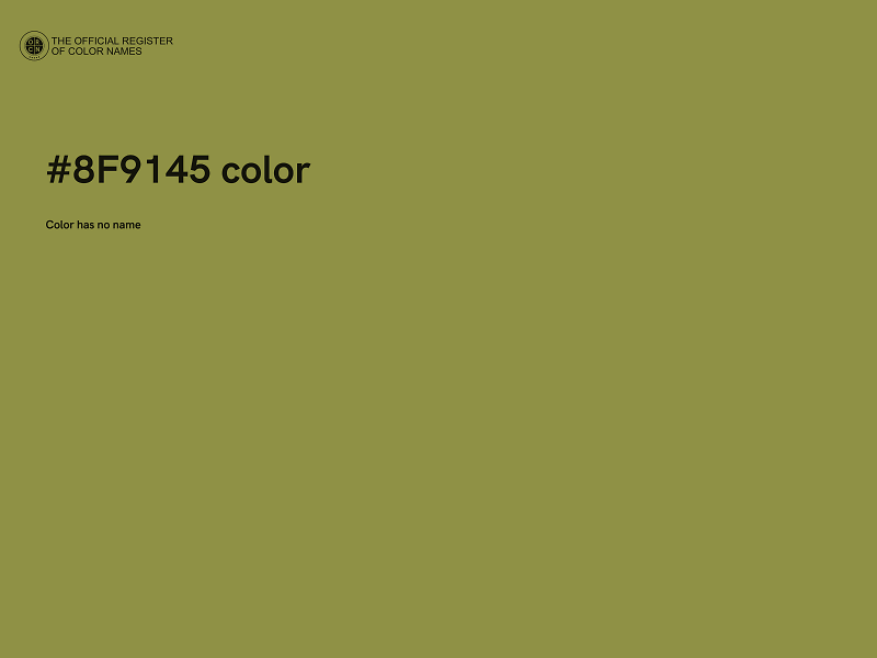 #8F9145 color image