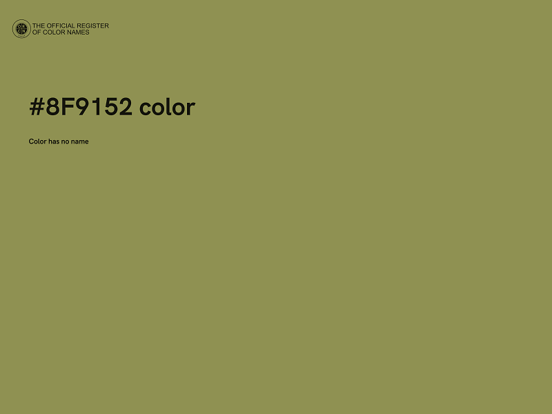 #8F9152 color image