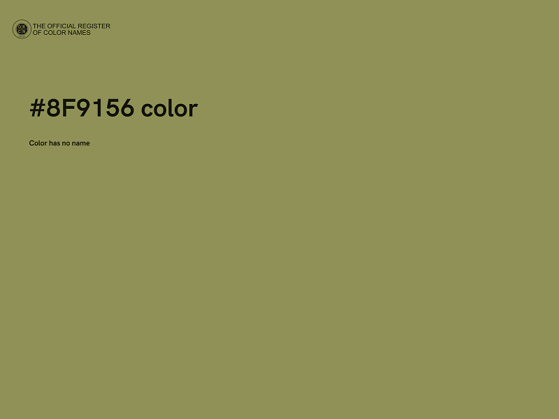 #8F9156 color image