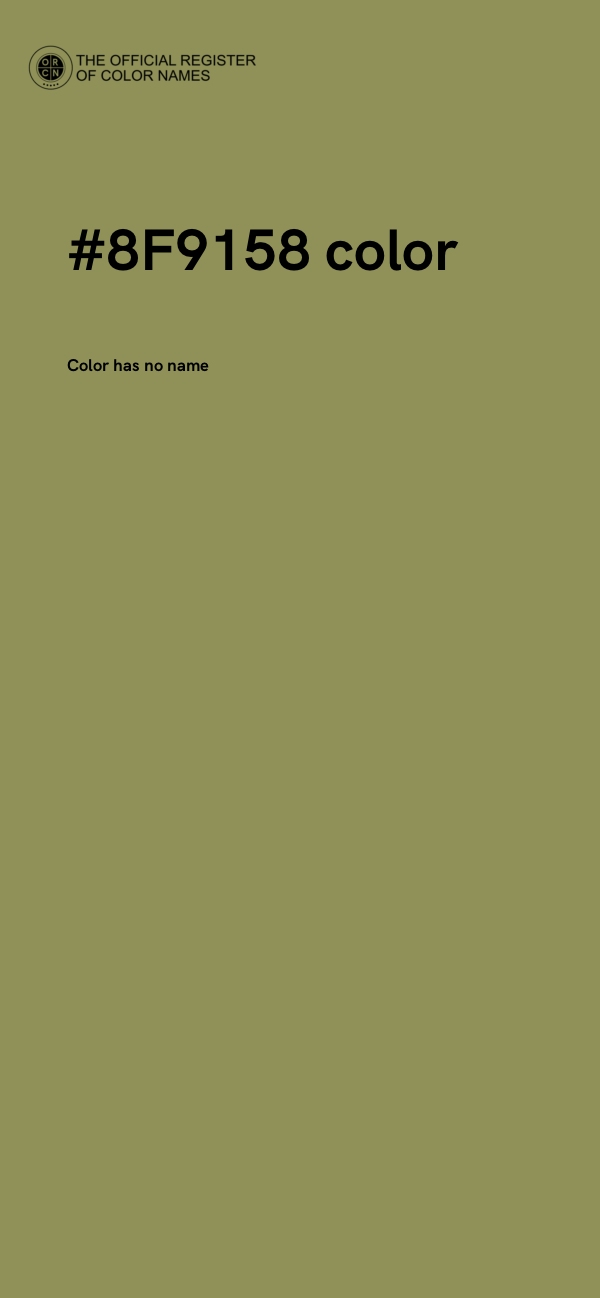 #8F9158 color image