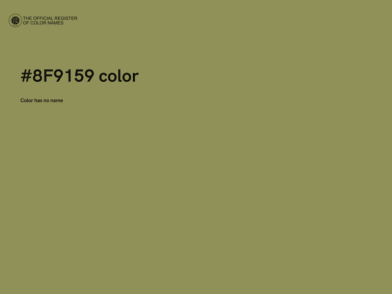 #8F9159 color image