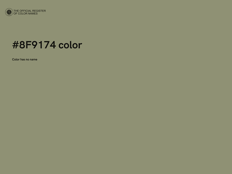 #8F9174 color image