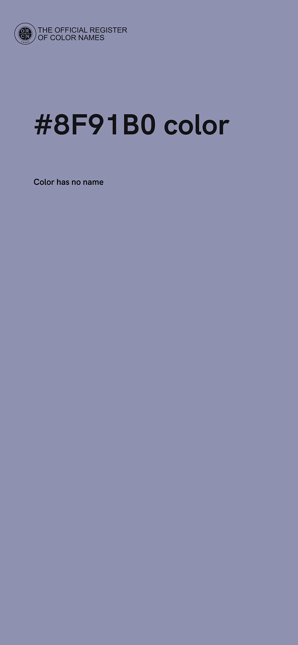 #8F91B0 color image