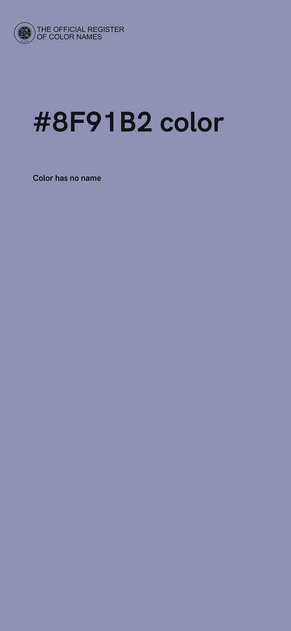 #8F91B2 color image