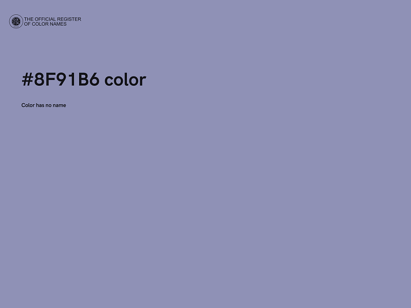 #8F91B6 color image